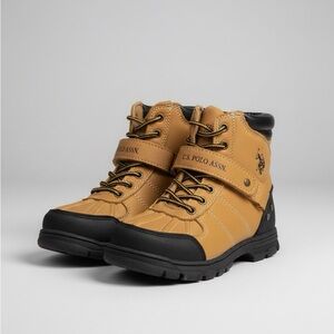 U.S. Polo Assn. Camel and Black Hiking Boots